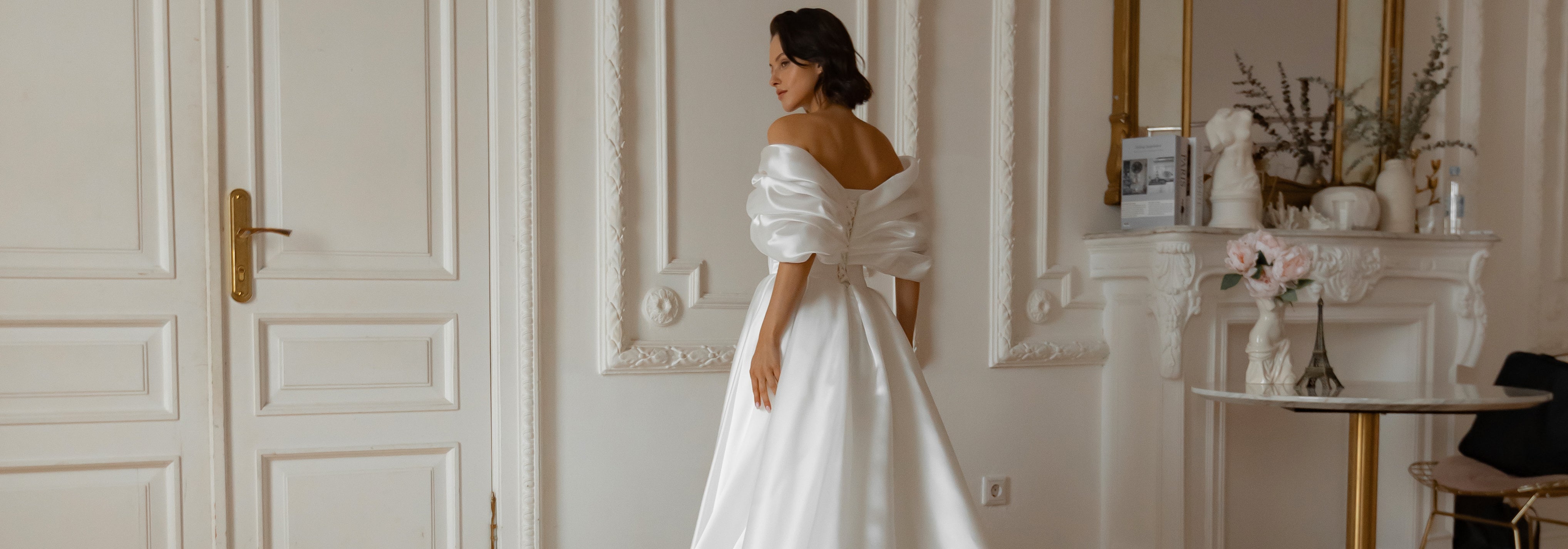 sachin and babi light blue dress Minimalist Wedding Dresses
