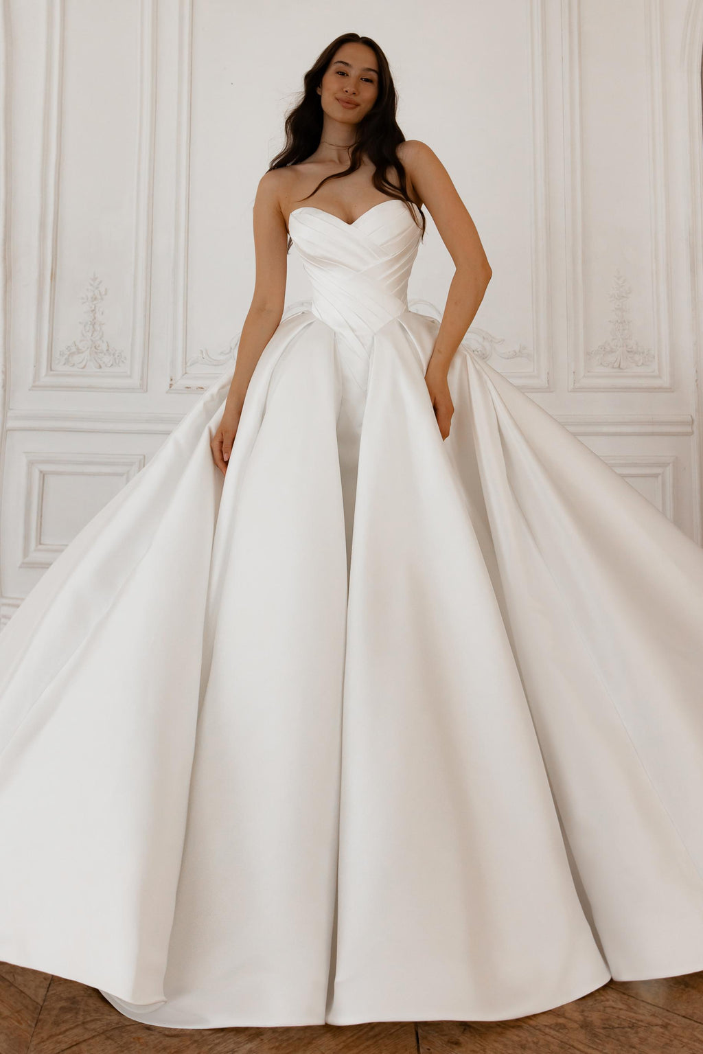 Basque Waist Wedding Gown Oceania – Olivia Bottega