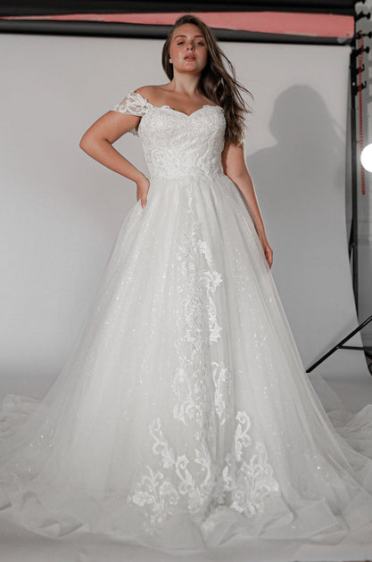 Tulle Wedding Dress High Low Lace Bridal Dresses Corset Plus Size