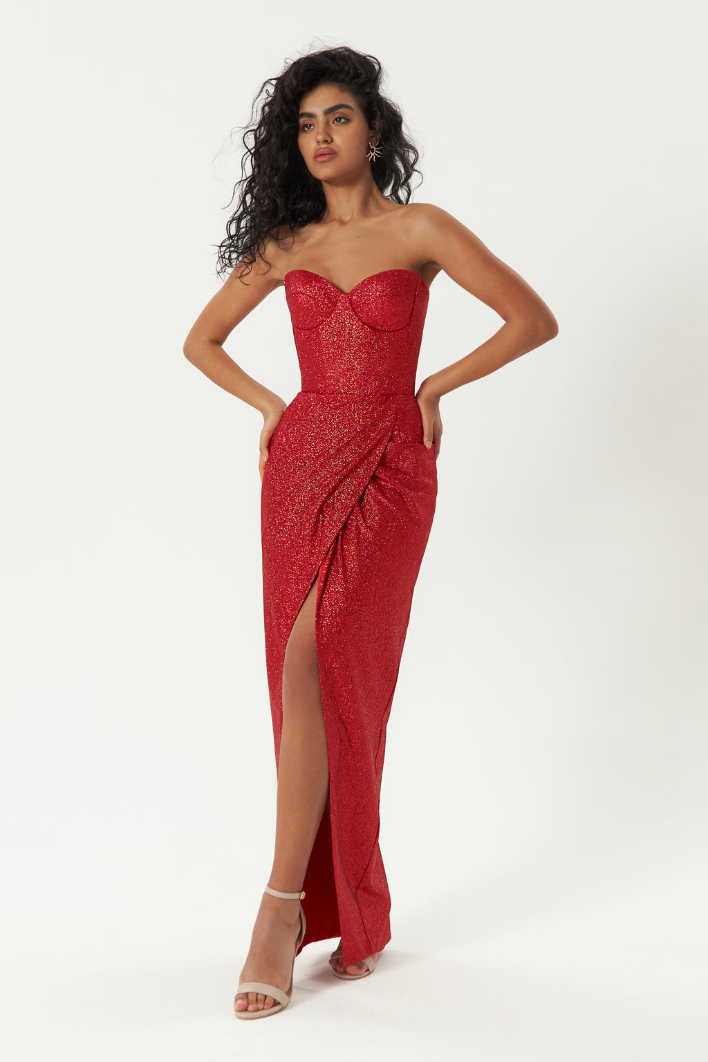 Red Sparkly Cocktail Dress Madonna – Olivia Bottega