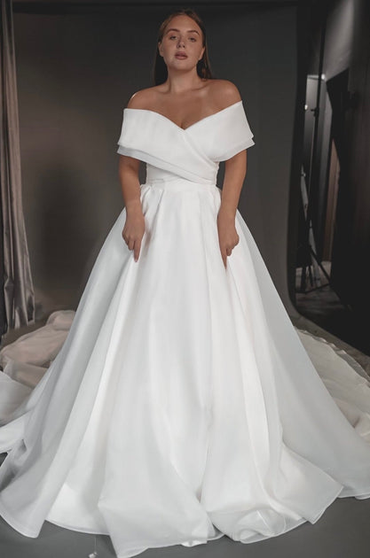 Plus Size Off-the-Shoulder Wedding Dresses & Bridal Gowns