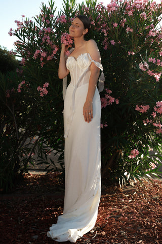 2 in 1 Wedding Dress Maybel with Overskirt