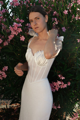 2 in 1 Wedding Dress Maybel with Overskirt