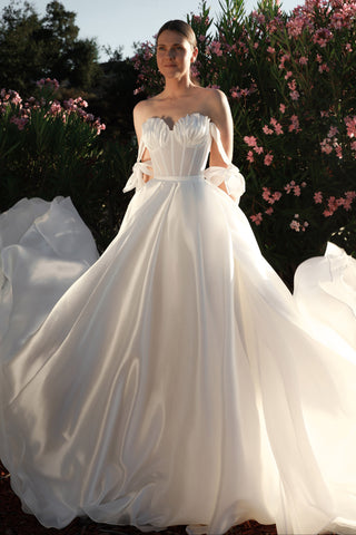 2 in 1 Wedding Dress Maybel with Overskirt