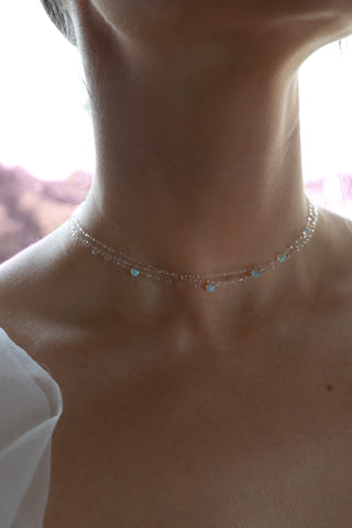 Opal Constellation Multi-Strand Natural Ethiopian Opal Necklace