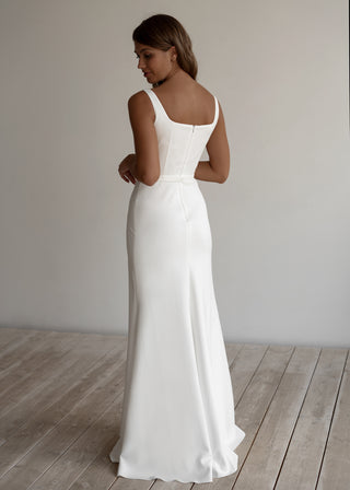 Crepe Wedding Dress Jessica Custom Size Crepe Wedding Dress Jessica Custom Size