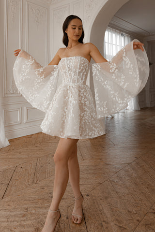 in Wedding Dress Moonlit Siren with Detachable Skirt Romanica