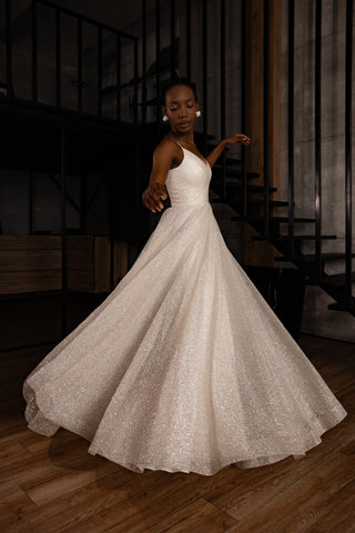Sparkle Wedding Dress Heist Light ivory / US 6 Sparkle Wedding Dress Heist Light ivory / US 6