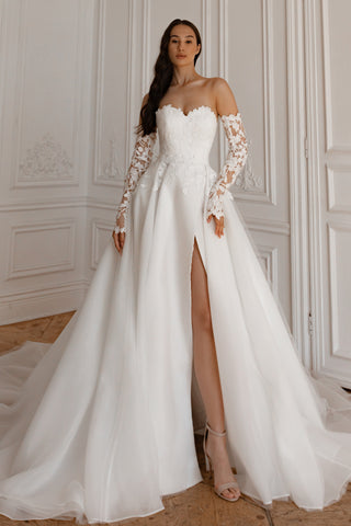 Wedding Dress Lillian with Detachable Train Olivia Bottega Wedding Dress Lillian with Detachable Train Olivia Bottega