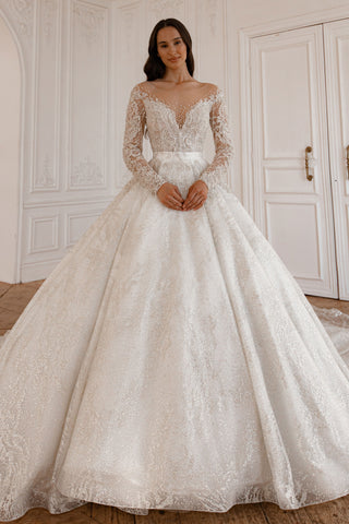 in Wedding Dress Sabrina With Detachable Skirt Meryem – Olivia