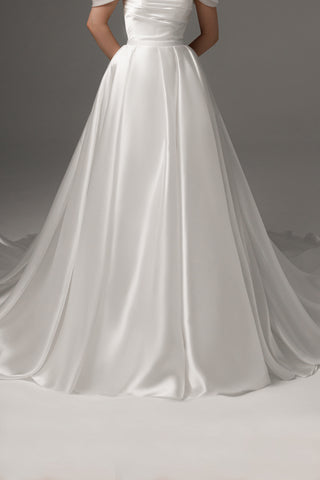 2 in 1 Wedding Dress Selkie with Detachable Skirt Fiorelia
