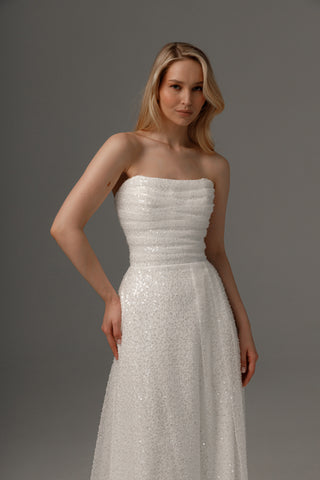 Wedding Dress Elu with Detachable Straps US 22 Wedding Dress Elu with Detachable Straps US 22