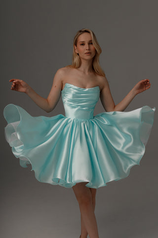 Aquamarine Wedding & Evening Dress Fiorelia With Detachable Straps