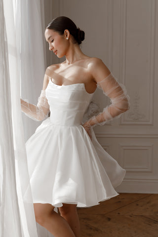 Short Wedding Dress Fiorelia with Detachable Straps US 12 Short Wedding Dress Fiorelia with Detachable Straps US 12