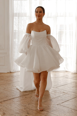 textured organza a-line bridesmaid dress A-line Bridesmaid Dresses,Simple Bridesmaid Dress,Organza Bridesmaid D