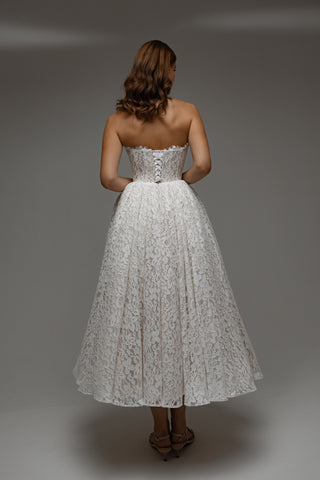 Midi Lace Wedding Dress Meliora