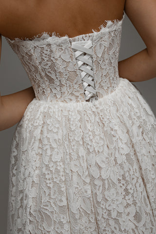 Midi Lace Wedding Dress Meliora
