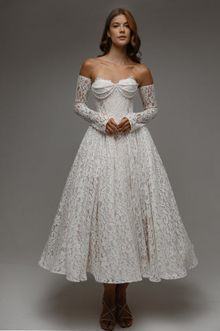 Wedding Dress Meliora with Detachable Sleeves