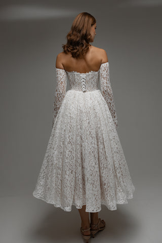 Wedding Dress Meliora with Detachable Sleeves