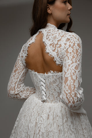 Lace Wedding Dress Meliora with Detachable Bolero