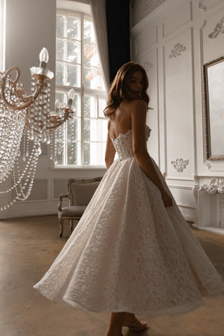 Lace Wedding Dress Meliora with Detachable Bolero