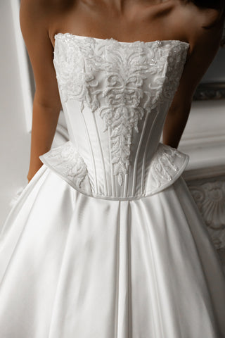 Midi Mikado Wedding Dress Elaria