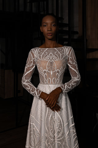 Lace A-line Wedding Dress Toba Light ivory / US 8 Lace A-line Wedding Dress Toba Light ivory / US 8