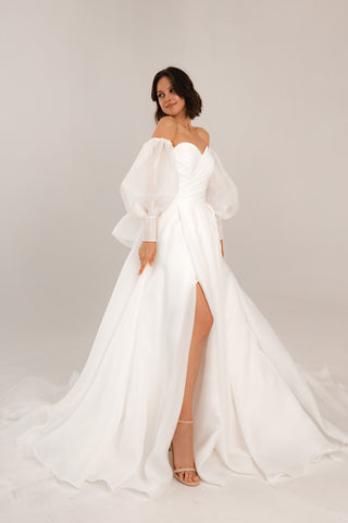 Extra Convertible Wedding Dress Audrey Mini (Basic mini dress + bolero Olivia Bottega Extra Convertible Wedding Dress Audrey Mini (Basic mini dress + bolero Olivia Bottega