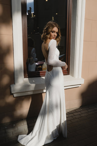Shimmery Wedding Dress Celine