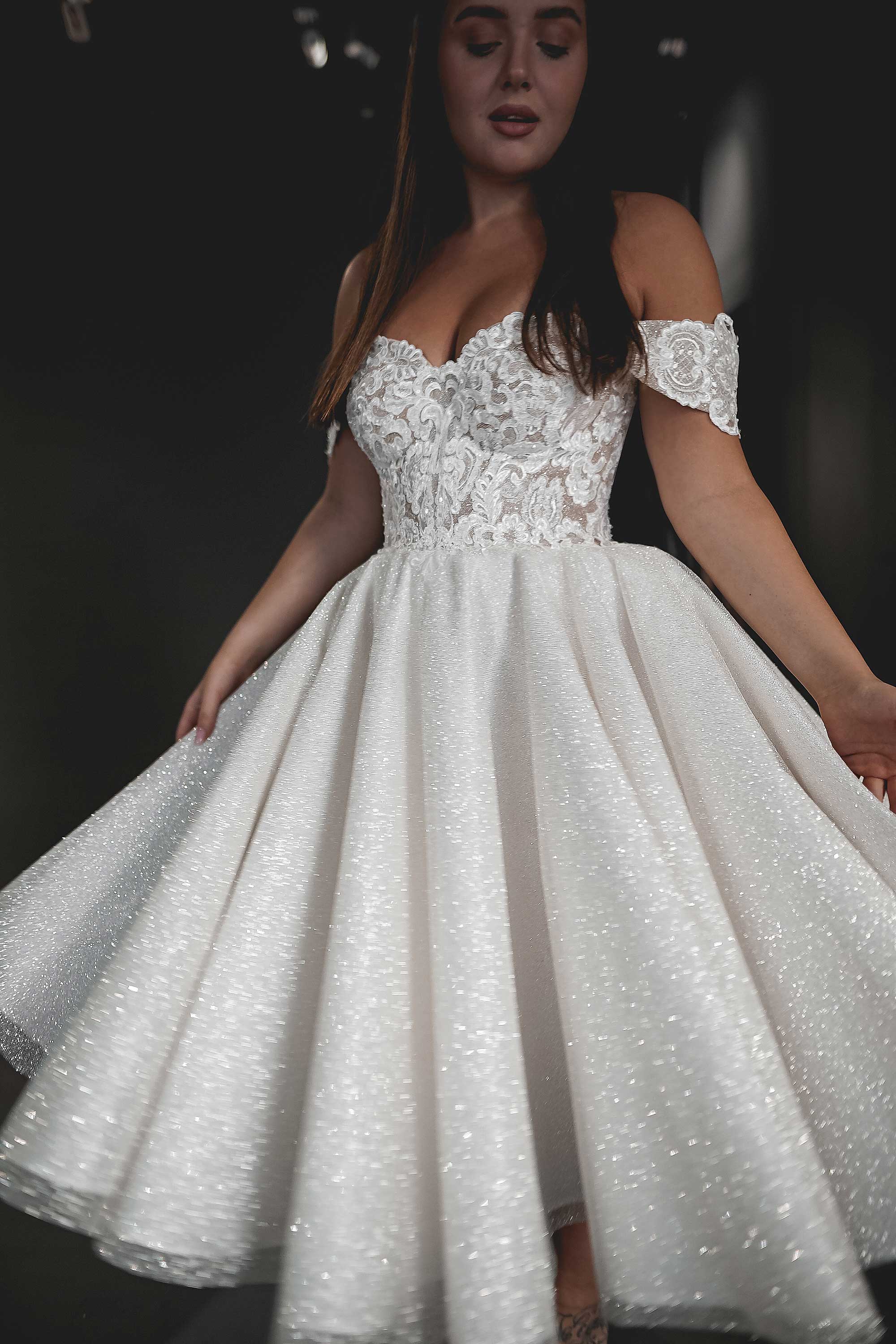 Bridal Gowns Little White Dress Canada Sparkle Wedding Dresses Beautiful Glitter Styles Olivia Bottega