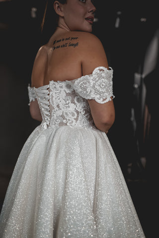 elise satin wedding dress We got so many messages from you about Elise from our new collection. After falling in love with her stunning open back heres the front! , A classic dress with clean lines and an effortlessly