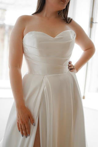 Plus Size Mikado Wedding Dress Chloe