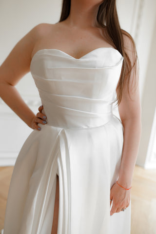 Plus Size Mikado Wedding Dress Chloe