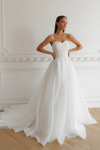 Sleeveless Wedding Dress Audrey Olivia Bottega Sleeveless Wedding Dress Audrey Olivia Bottega