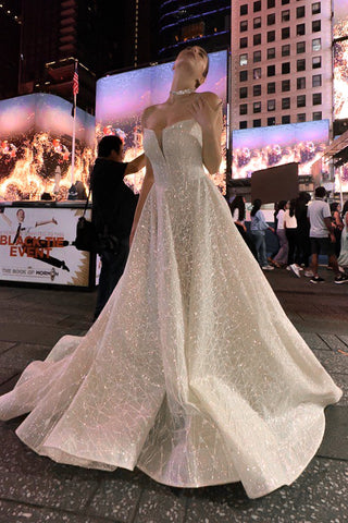 Sparkly Wedding Dress Waterfella