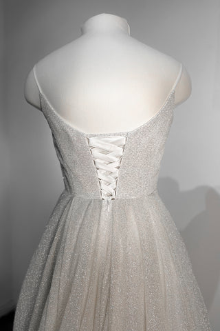 Plus Size Glitter Wedding Dress Heist