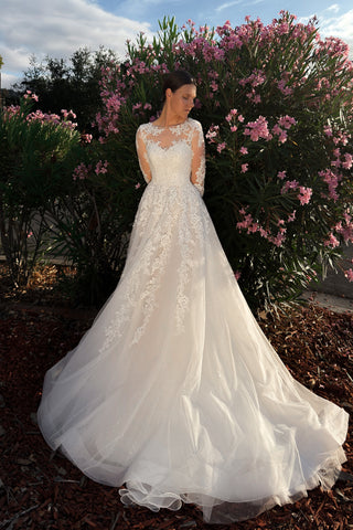 Lace A-line Dress Sakura