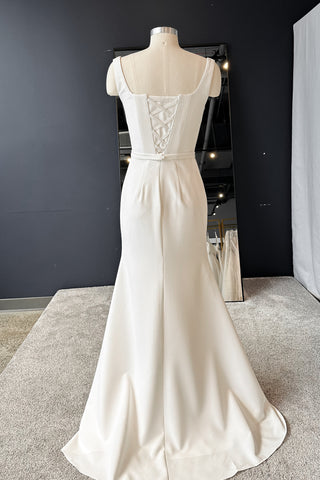 Crepe Wedding Dress Jessica
