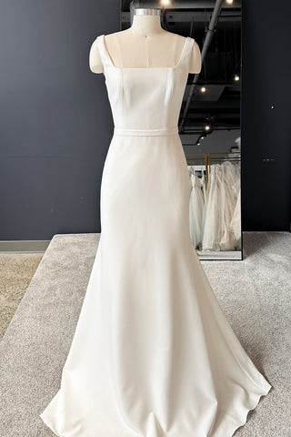 Plus Size Crepe Wedding Dress Jessica