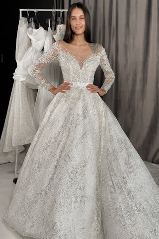 2 in 1 Wedding Dress Sabrina With Detachable Skirt Meryem
