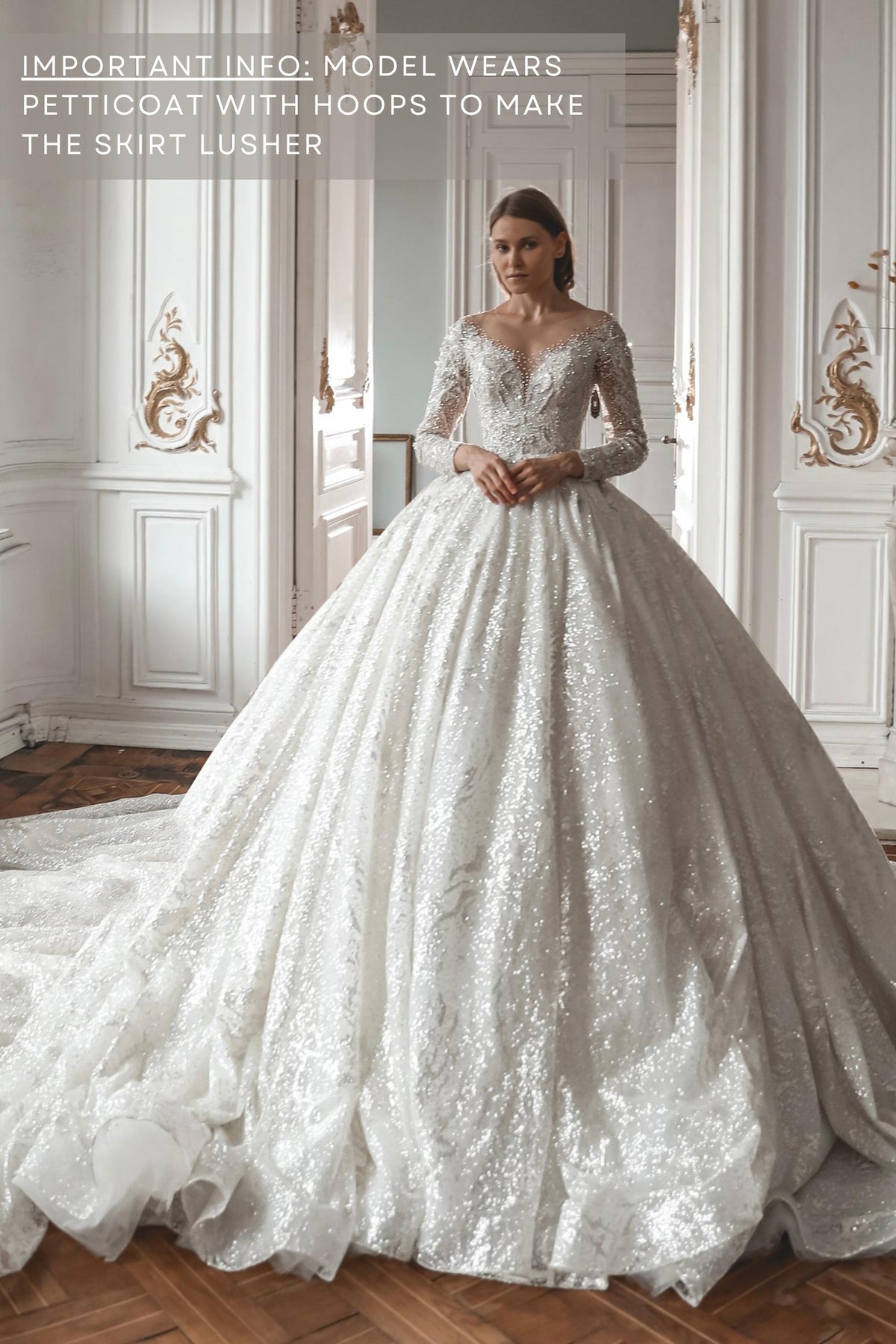 Lace LongSleeve Wedding Dress with Simple Skirt  Stella York Wedding  Dresses