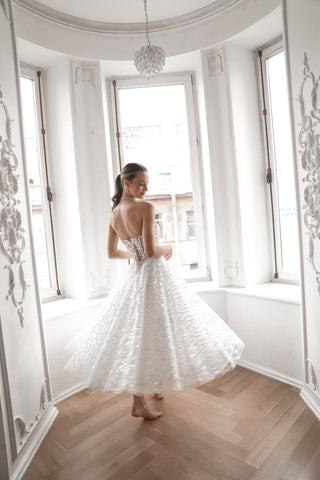sequin evening wedding dress A Line Sweetheart Sparkly Sequins Beach Wedding Dress WD739 US18 / Ivory