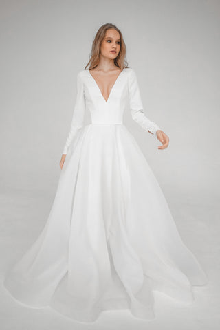 Minimalist Organza Wedding Dress Tayra Olivia Bottega Minimalist Organza Wedding Dress Tayra Olivia Bottega