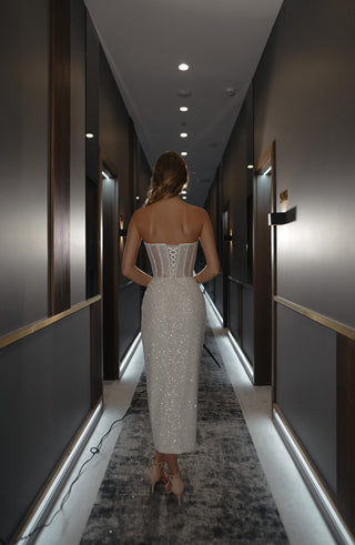 Sparkly Midi Wedding Dress Marthe