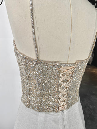 Plus-size Midi Sparkly Wedding Dress Madonna