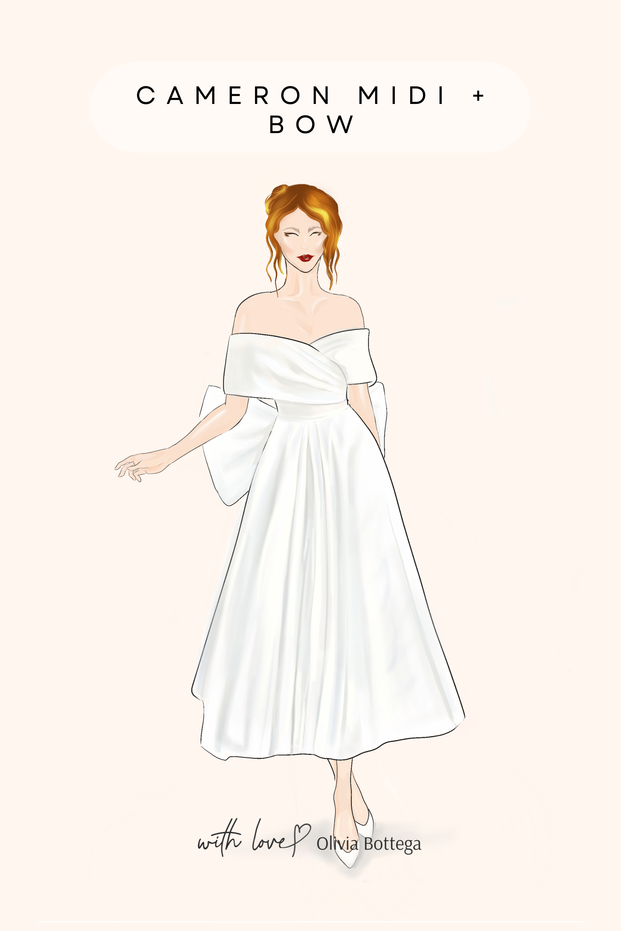 Simple sketch of a long evening dress on white Vector Image