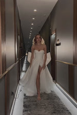 Sparkle Sleeveless Wedding Dress Mirrorball with Detachable Bow ...