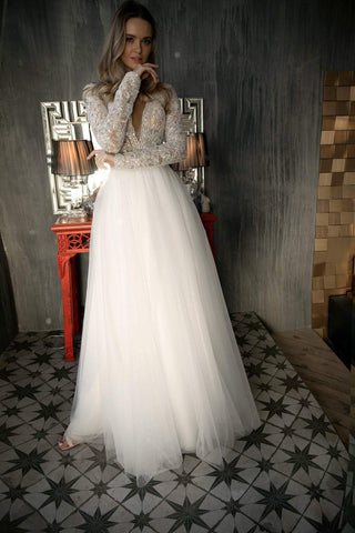 A-line wedding dress Aviv - oliviabottega