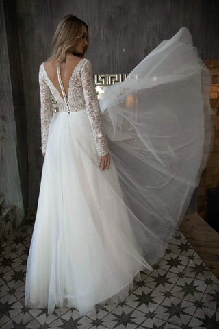 A-line wedding dress Aviv - oliviabottega
