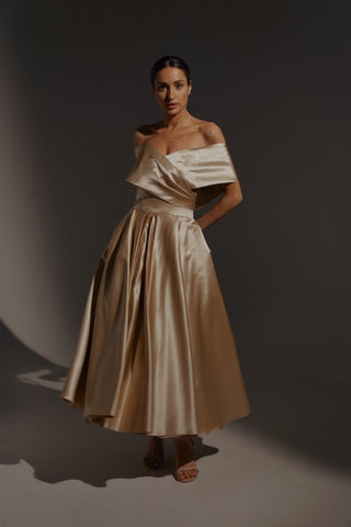 Gold Cameron Midi - Olivia Bottega